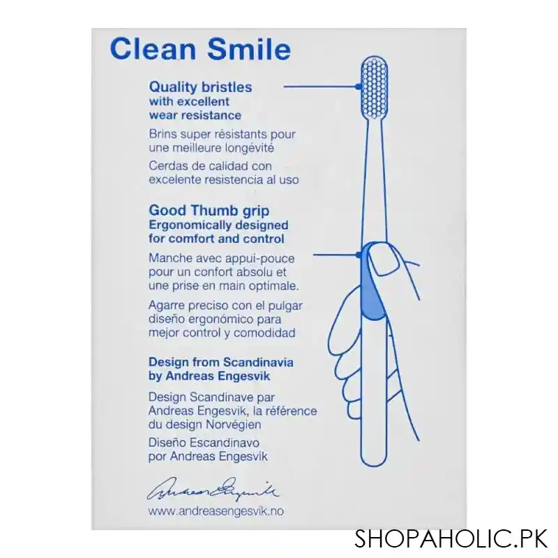 jordan clean smile toothbrush, medium, 3 pack image3