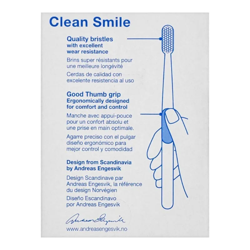 jordan clean smile toothbrush, medium, 3 pack image3