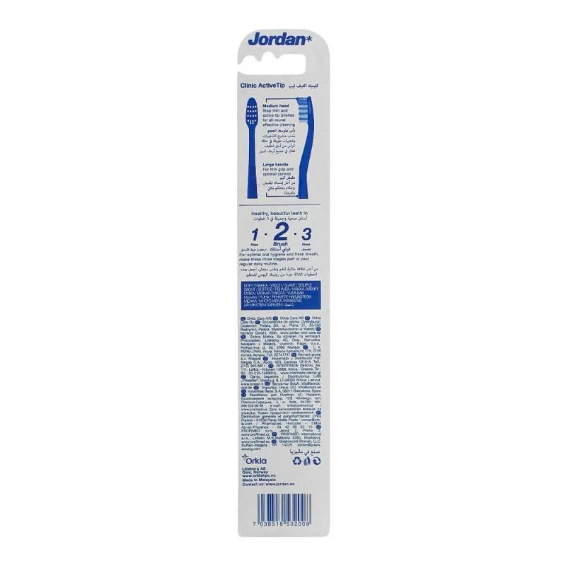 jordan clinic active tip toothbrush, soft image2