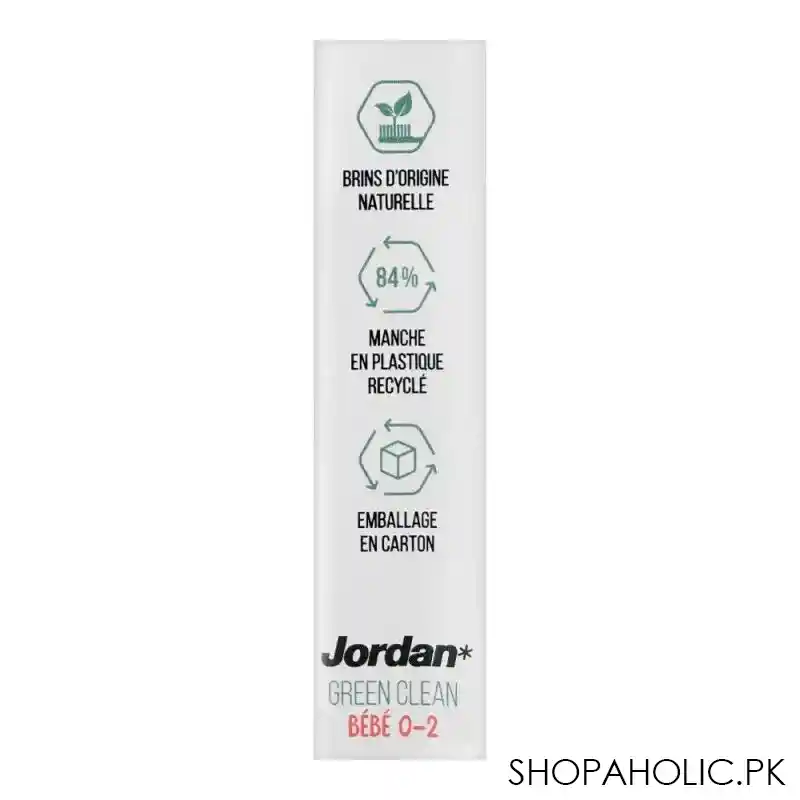 jordan green clean baby 0 2 years toothbrush, extra soft image4