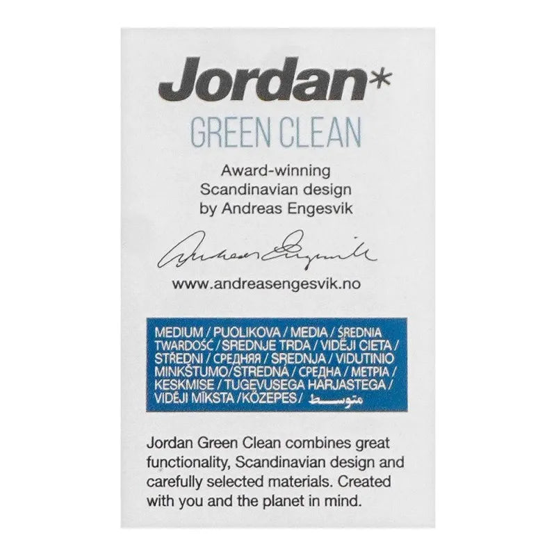 jordan green clean toothbrush, medium, 2 pack image3