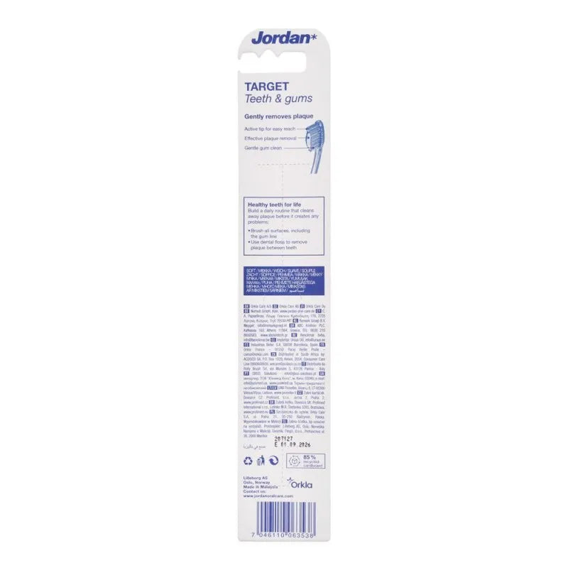 jordan target teeth & gums toothbrush soft, 10243 image2