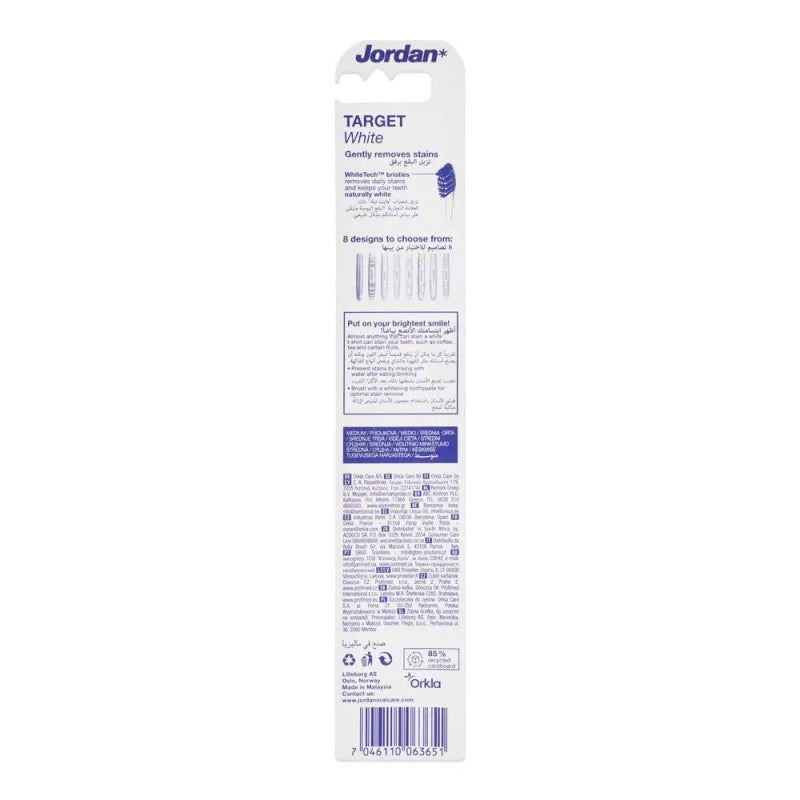 jordan target white toothbrush medium, 10244 image2