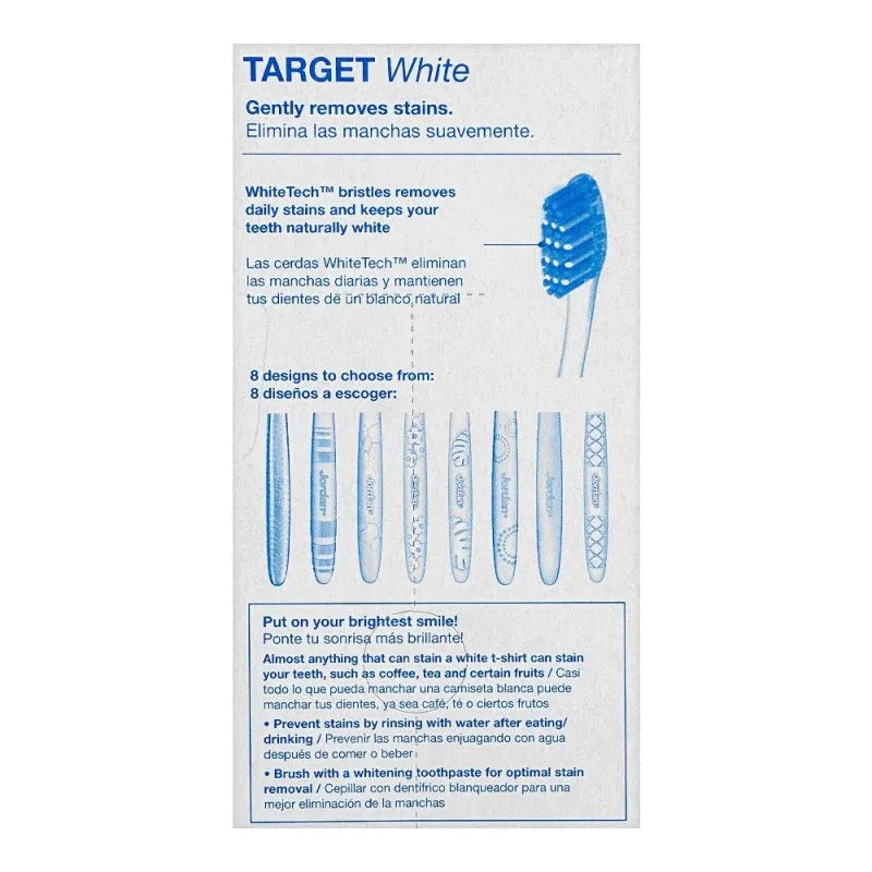 jordan target white toothbrush, soft, 2 pack image3