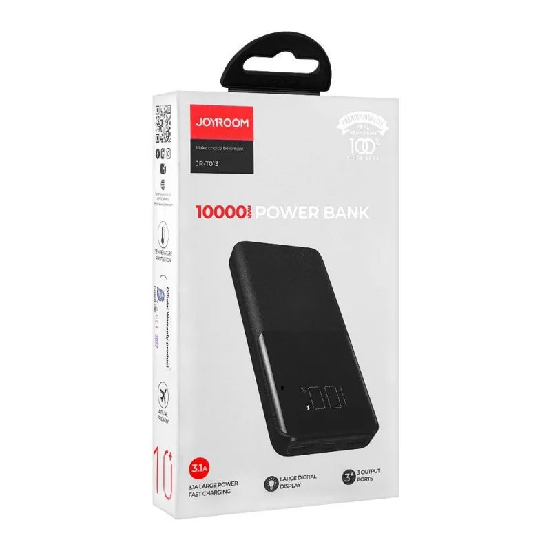 joyroom 10000mah power bank, black, 15w, jr t013 image2