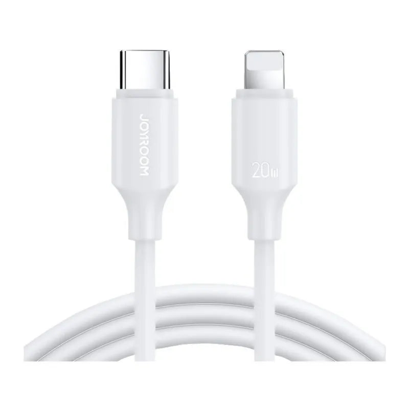 joyroom 20w type c to lightening fast charging 1m data cable, white, s cl020a9 main image