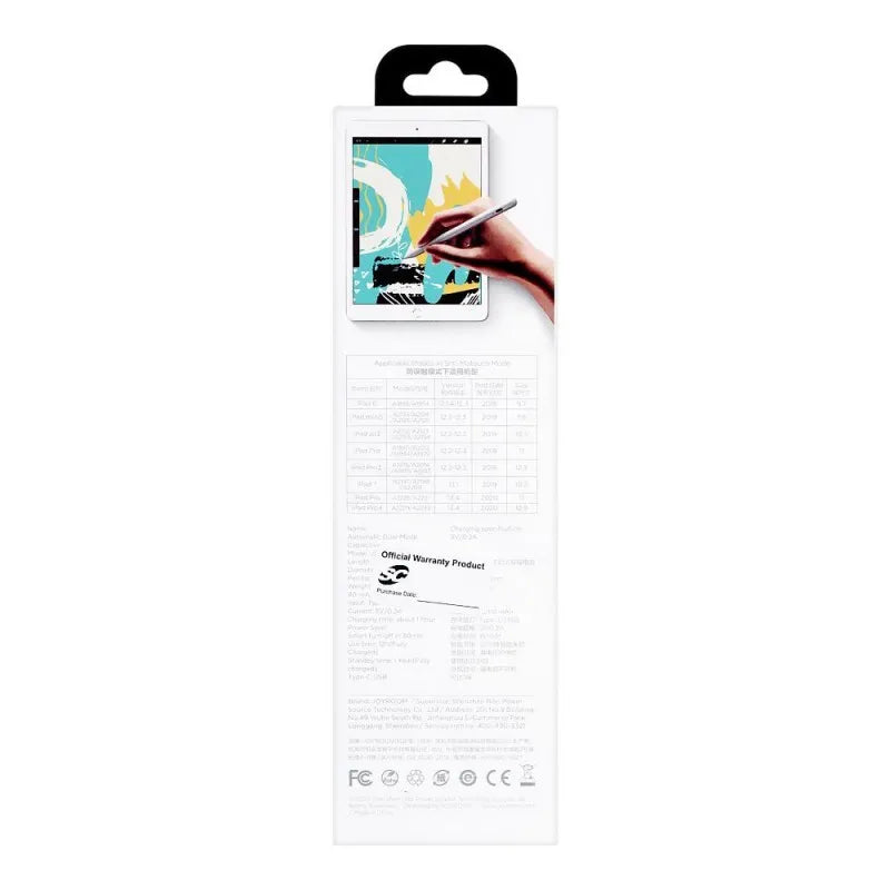 joyroom active capacitive stylus pen, white, jr k12 image2