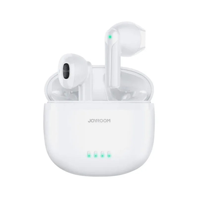 joyroom dual mic enc true wireless earphone, white, jr tl11, 21hrs playtime main image