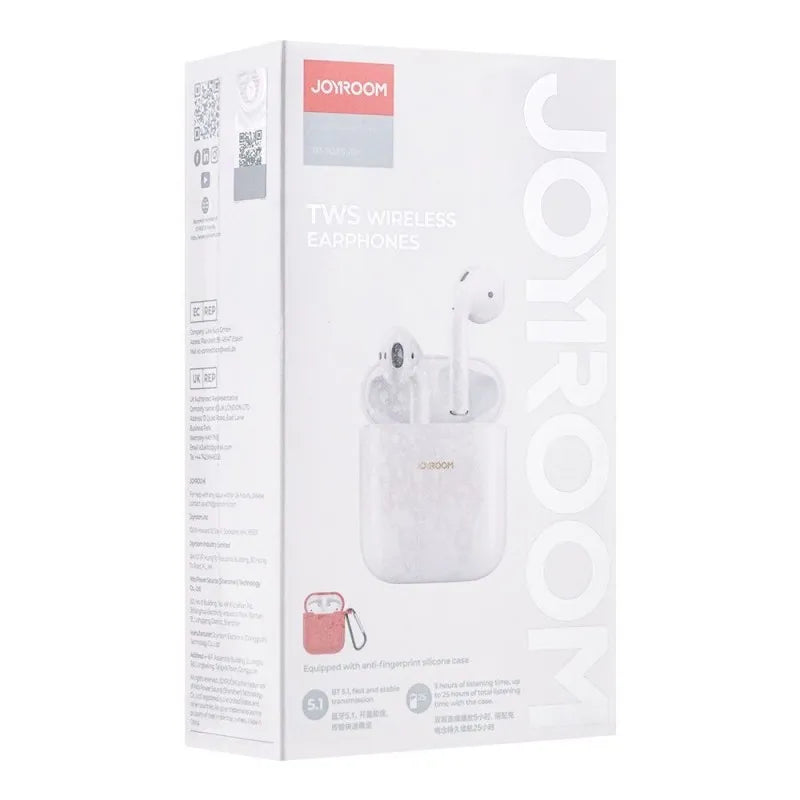 joyroom tws wireless earphone, white, jr t03s air image2