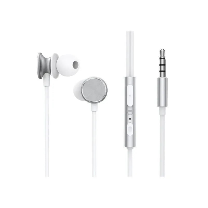 joyroom wired series in ear metal wired earbuds, silver, jr ew03 main image