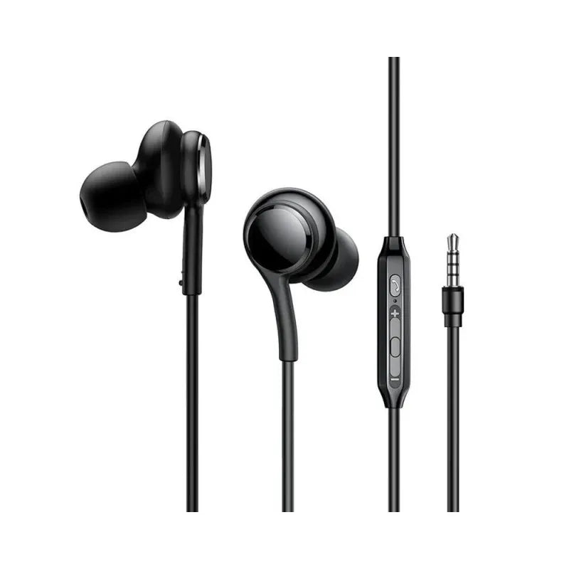 joyroom wired series in ear wired earbuds, black, jr ew02 main image