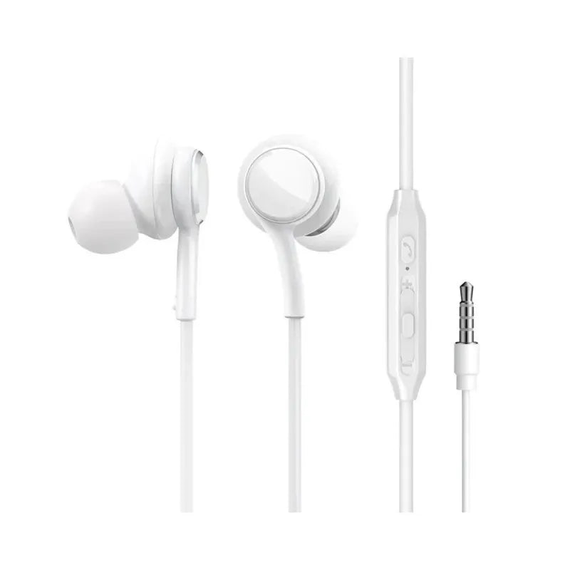 joyroom wired series in ear wired earbuds, white, jr ew02 main image