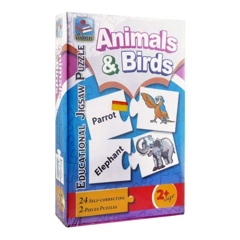 jr. learners educational jigsaw puzzle, for 2+ years, animals & birds, 229 2395 main image