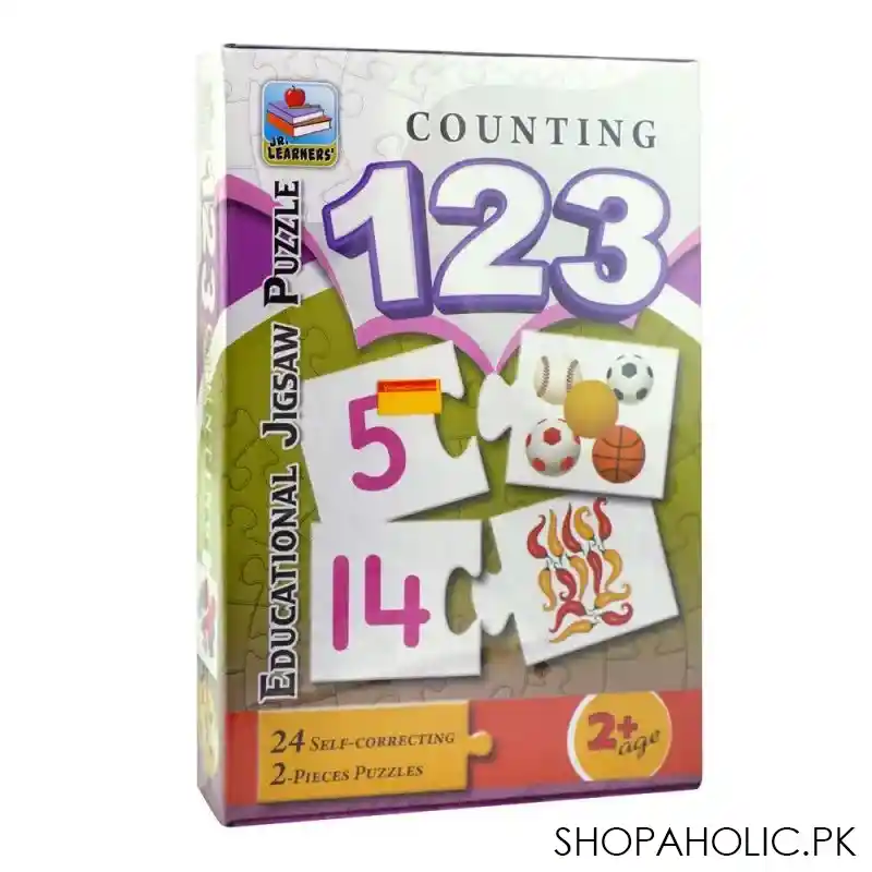 jr. learners educational jigsaw puzzle, for 2+ years, counting 123, 229 2393 main image