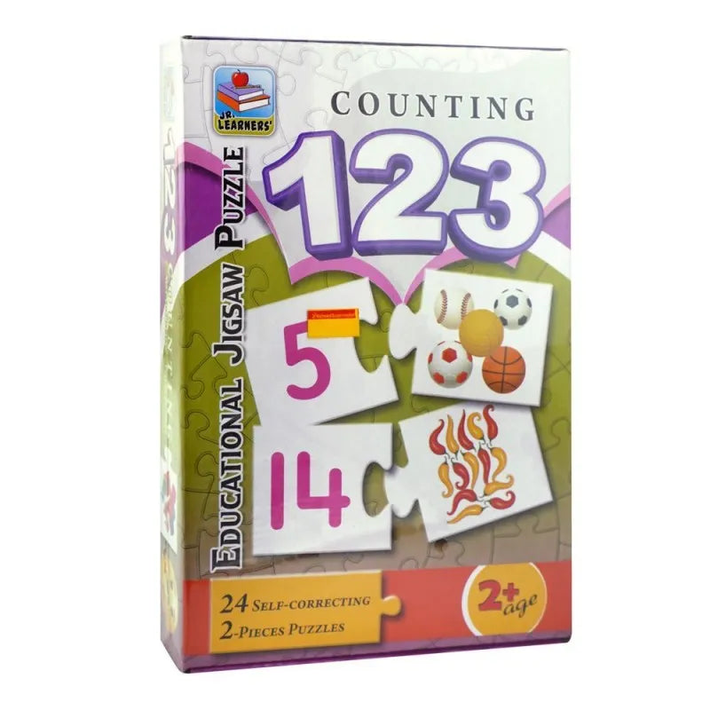 jr. learners educational jigsaw puzzle, for 2+ years, counting 123, 229 2393 main image