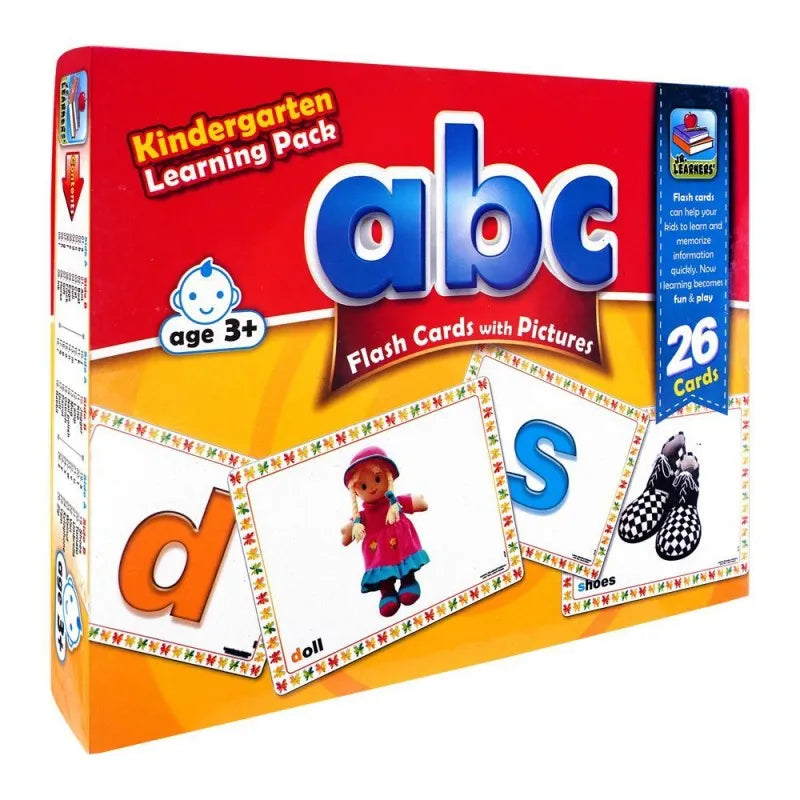 jr. learners flash card with pictures large abc, for 3+ years, 228 2407 main image