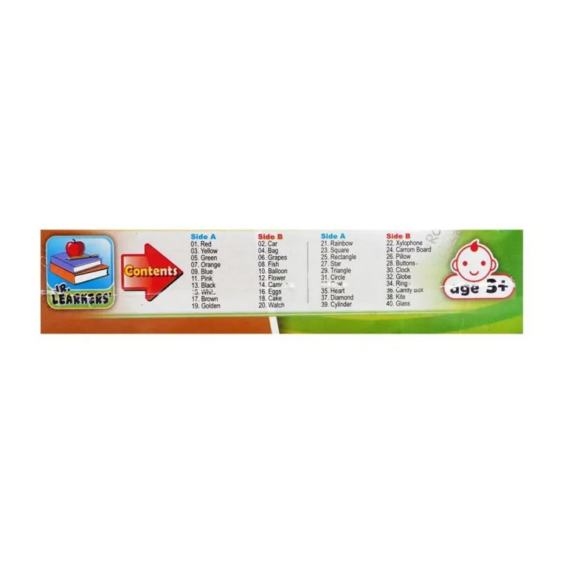 jr. learners flash card with pictures large colours & shapes, for 3+ years, 228 2414 image5