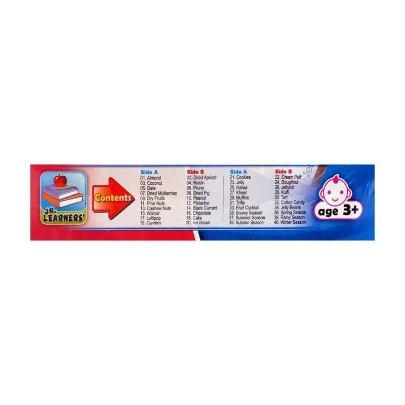 jr. learners flash card with pictures large dry fruits, sweets & seasons, for 3+ years 228 2415 image5