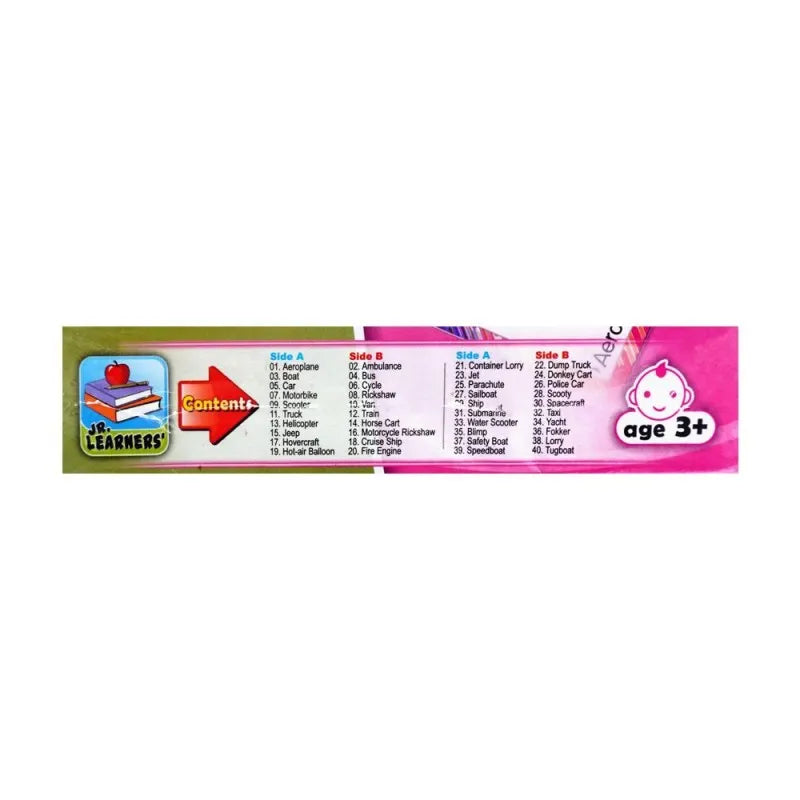 jr. learners flash card with pictures large transport, for 3+ years, 228 2418 image4