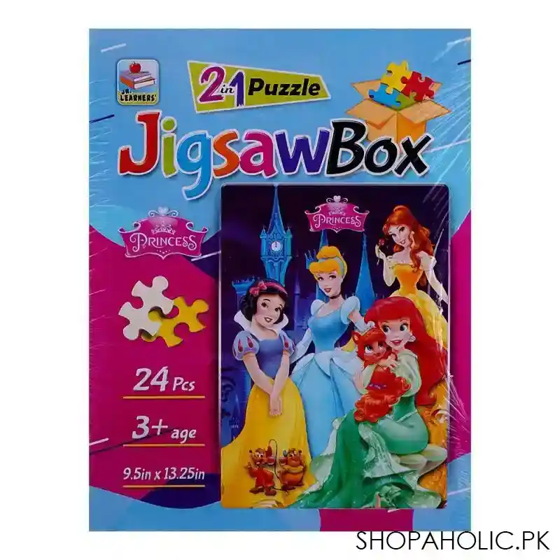 jr. learners jigsaw puzzle box 2 in 1 princess, for 3+ years, 444 8308 image2