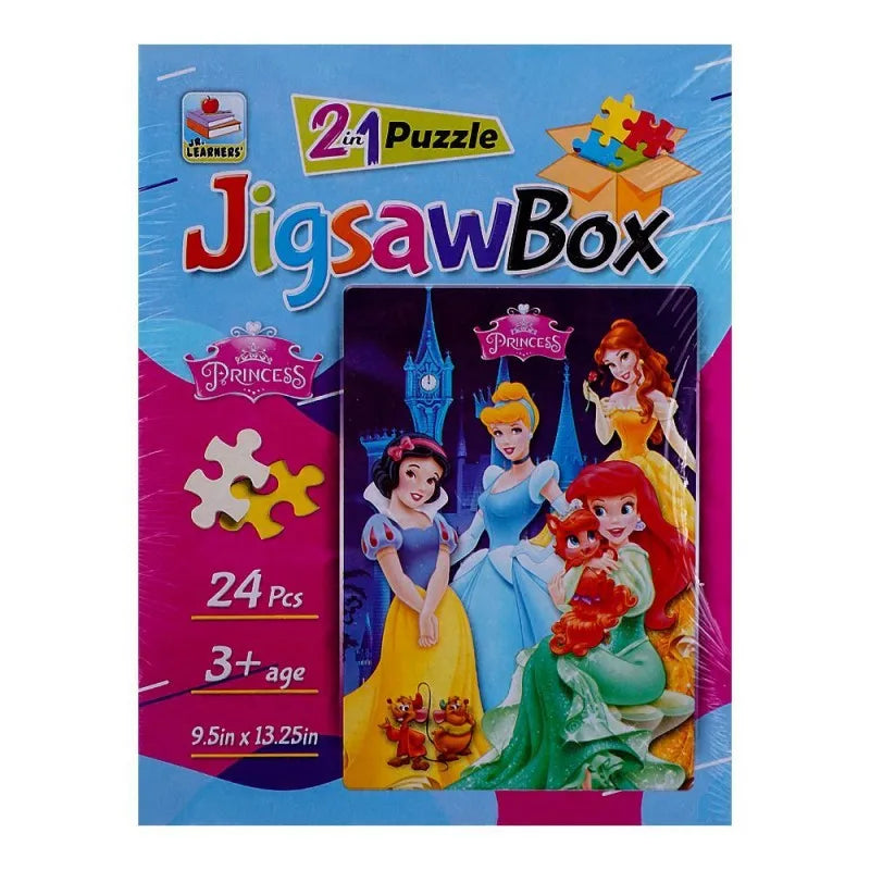 jr. learners jigsaw puzzle box 2 in 1 princess, for 3+ years, 444 8308 image2