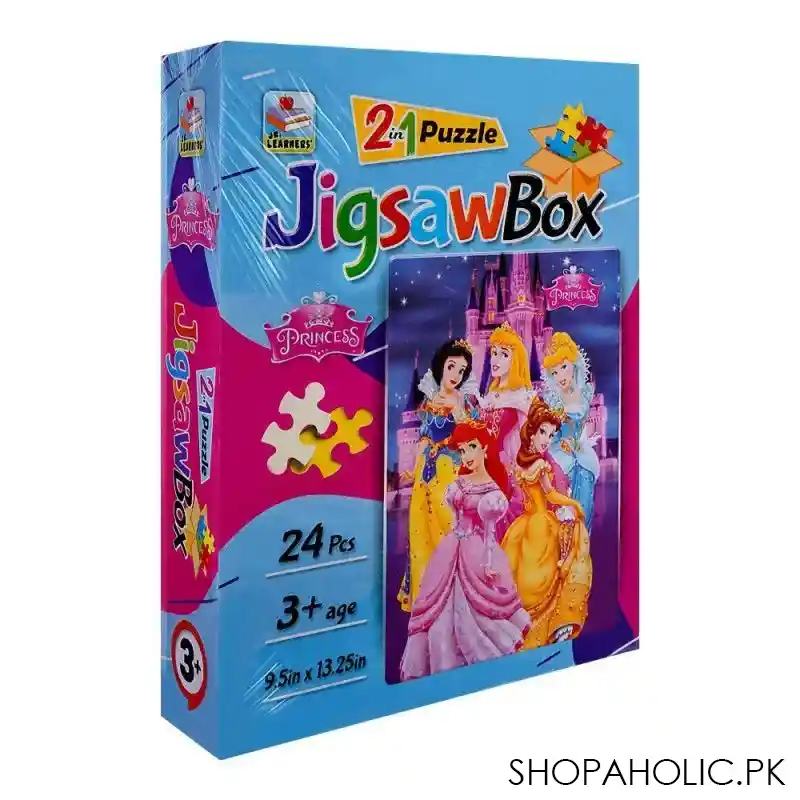 jr. learners jigsaw puzzle box 2 in 1 princess, for 3+ years, 444 8308 main image