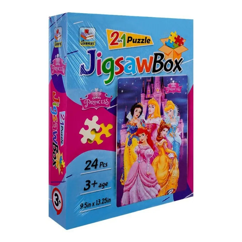 jr. learners jigsaw puzzle box 2 in 1 princess, for 3+ years, 444 8308 main image