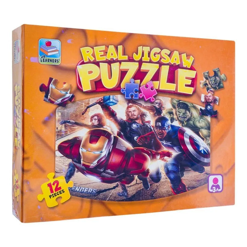 jr. learners real jigsaw puzzle avengers, for 3+ years, 416 8908 2338 main image