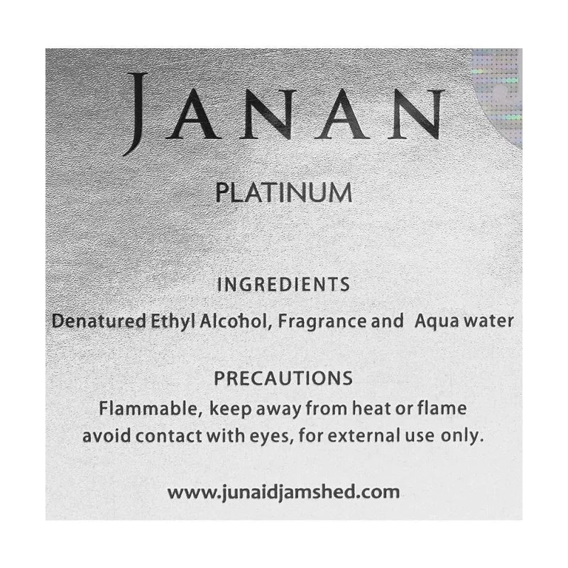 junaid jamshed j. janan platinum eau de parfum, for men, 100ml image3