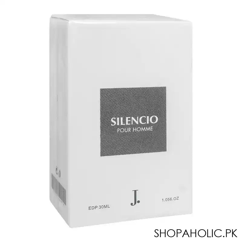 Junaid Jamshed J. Silencio Pour Homme Eau De Parfum, For Men, 30ml - Image 4