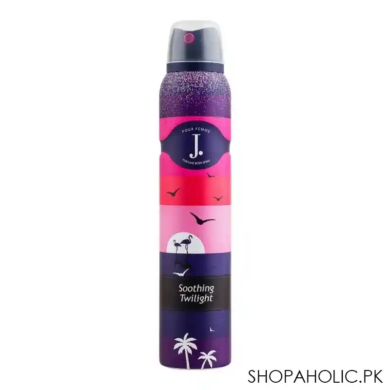 junaid jamshed j. soothing twilight femme perfume body spray, for women, 200ml main image