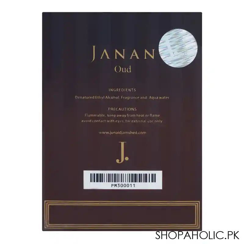 Junaid Jamshed Janan Oud, Eau de Parfum, For Men & Women, 100ml - Image 4