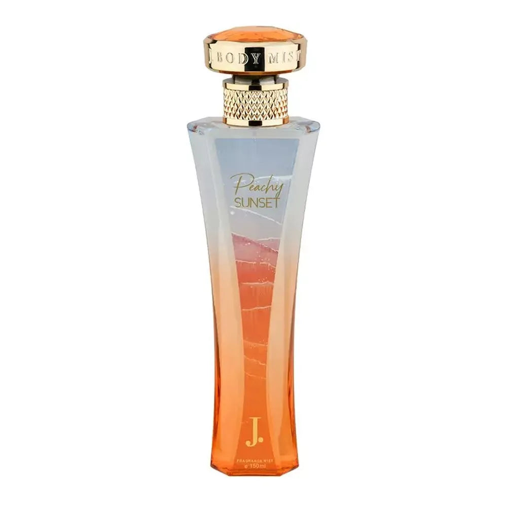 junaid jamshed peachy sunset fragrance mist, for women, 150ml main image