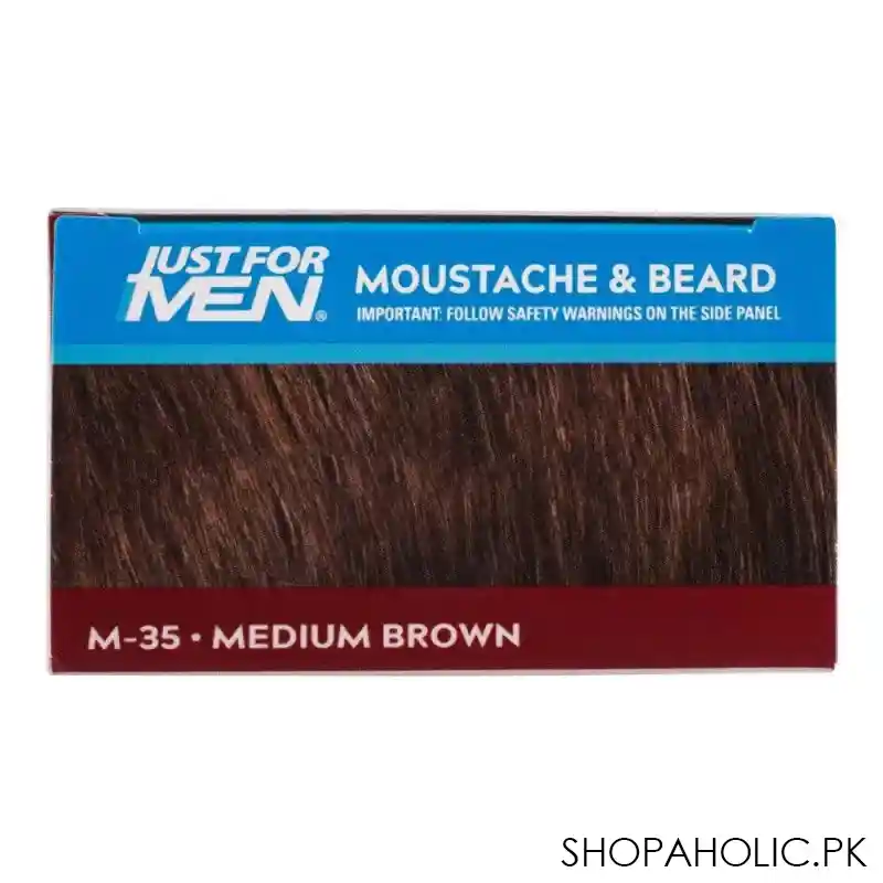 just for men moustache & beard colour, m 35 medium brown image5