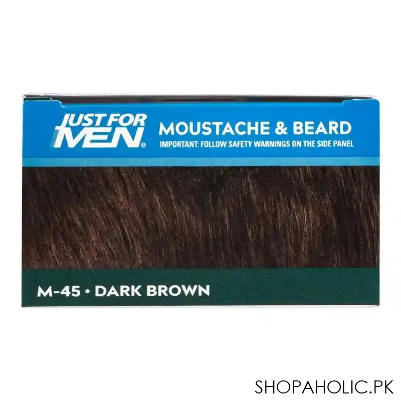 just for men moustache & beard colour, m 45 dark brown black image5