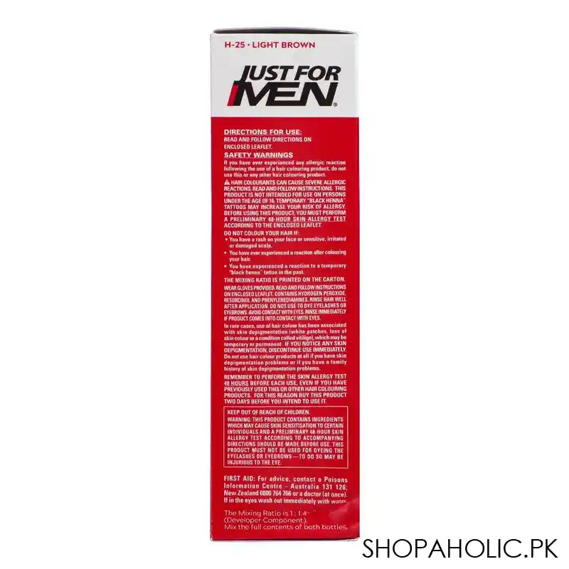 Just For Men Shampoo-In Hair Colour, H-25 Light Brown - Image 2