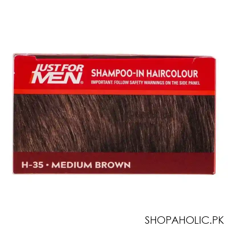 just for men shampoo in hair colour, h 35 medium brown image5