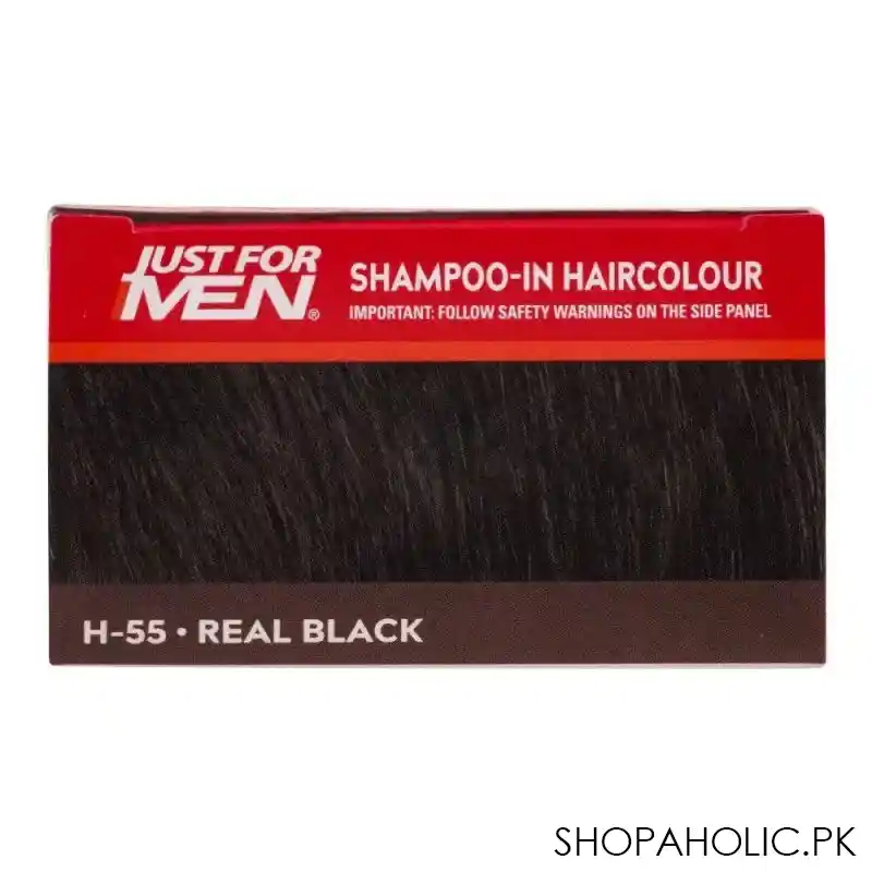 just for men shampoo in hair colour, h 55 real black image5