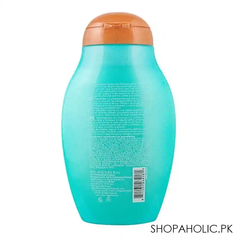 justk argan oil, marula oil, shine brightening shampoo, 350ml image2