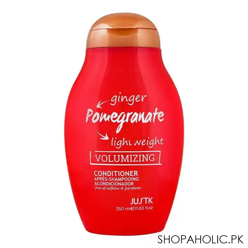 justk ginger, pomegranate, light weight volumizing conditioner, 350ml main image