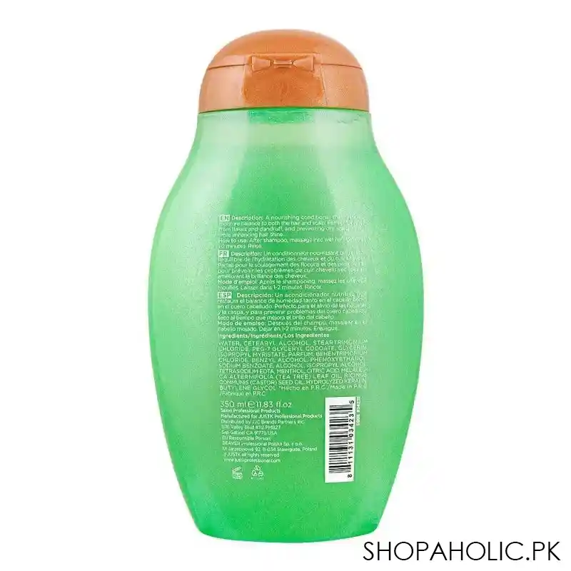 justk hemp oil, tea tree, refresh purifying conditioner, 350ml image2