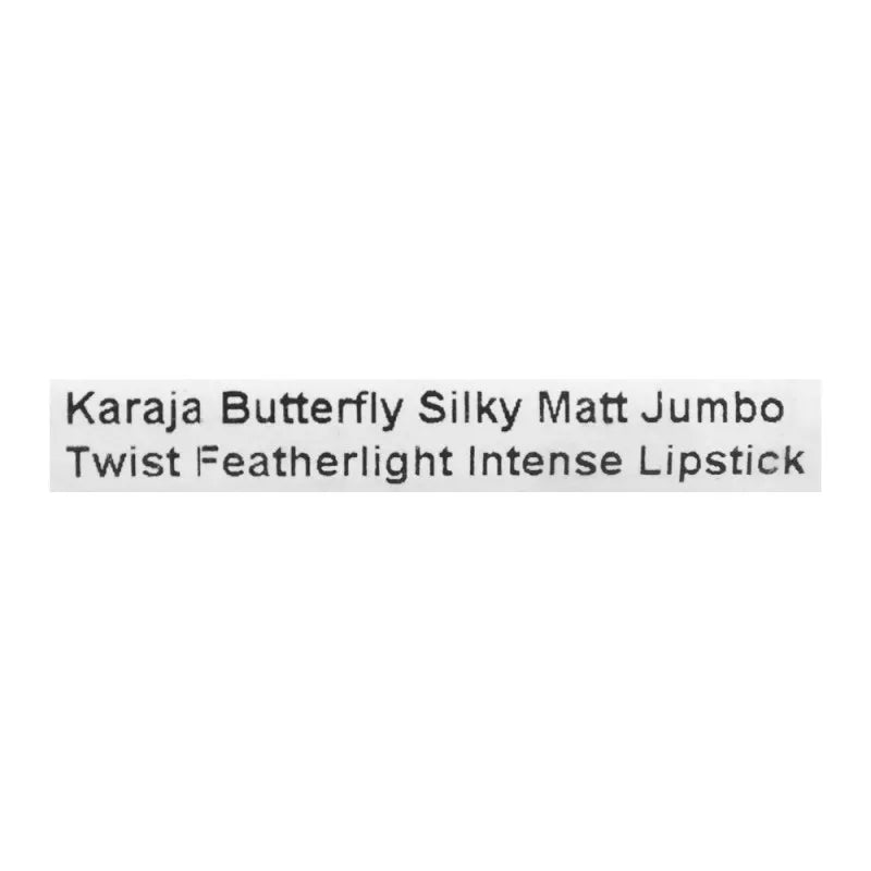 karaja butterfly silky matt jumbo twist featherlight intense lipstick, no. 1 image3