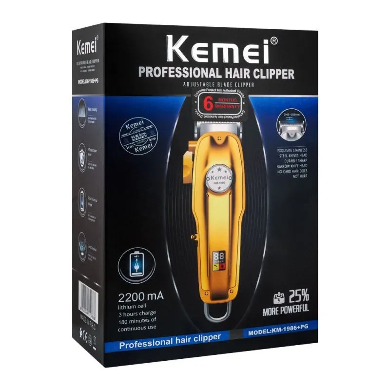 kemei professional hair clipper, km 1986+pg image2