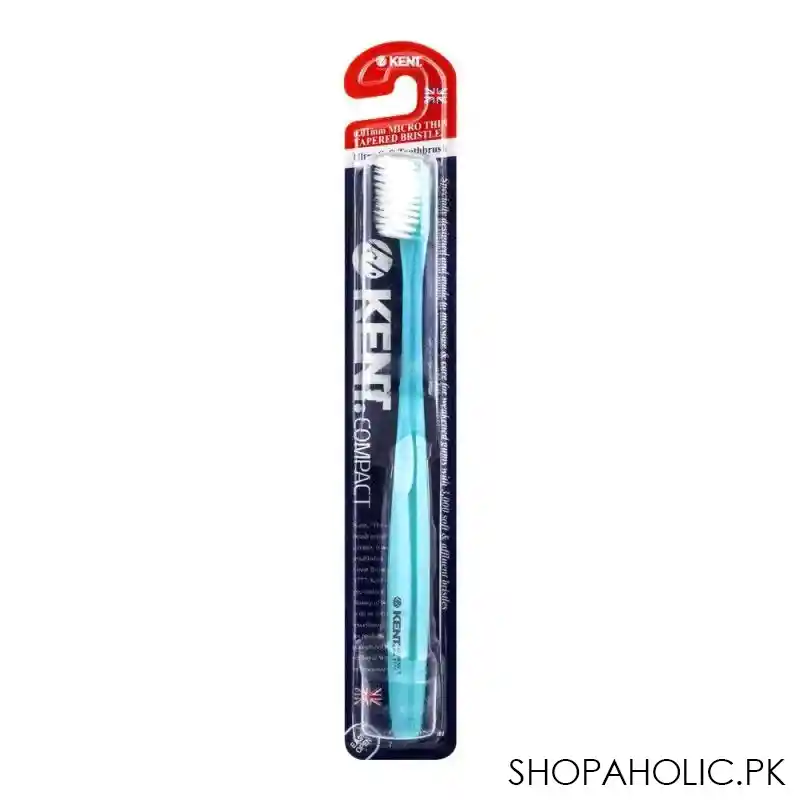 kent compact toothbrush ultra soft, blue main image