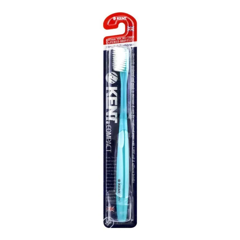 kent compact toothbrush ultra soft, blue main image