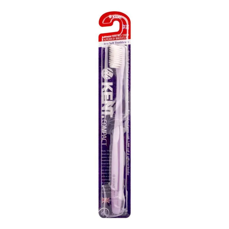 kent compact toothbrush ultra soft, purple main image