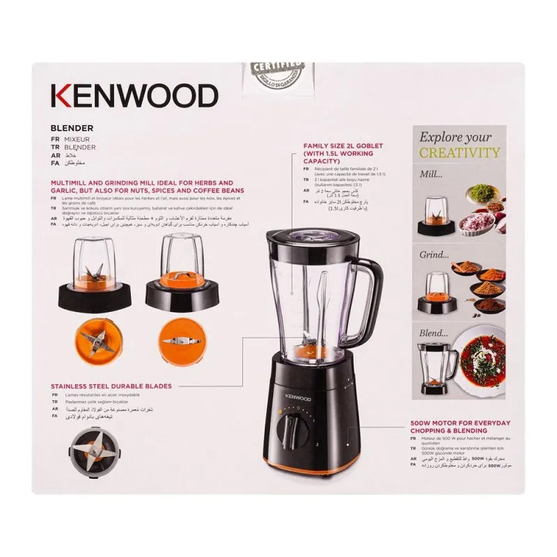 kenwood blender, 2l, 500w, blp 15.360bk image3