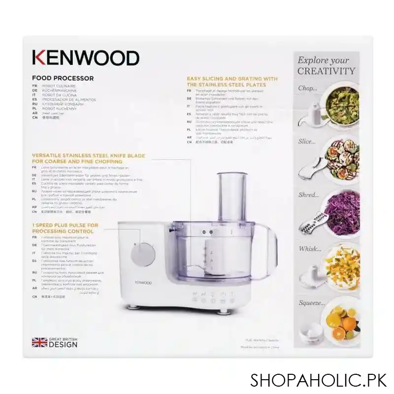 kenwood food processor, fp 120, 400w image3