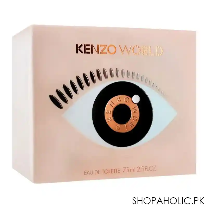 kenzo world eau de toilette, fragrance for women, 75ml image3