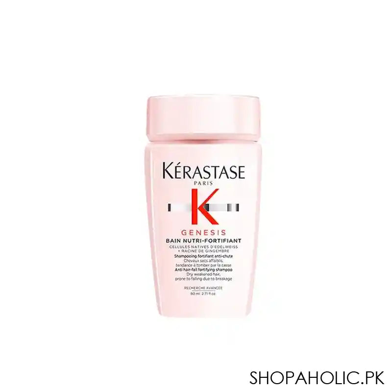 Kerastase Genesis Bain Nutri-Fortifiant Shampoo, For Damaged and Over-Processed Hair, 80ml - Main Image